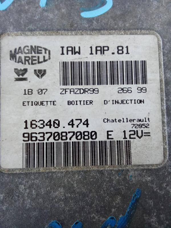 Centralina do Motor CITROEN - ID S_58517