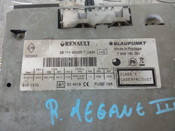 Radio RENAULT - ID S_62243