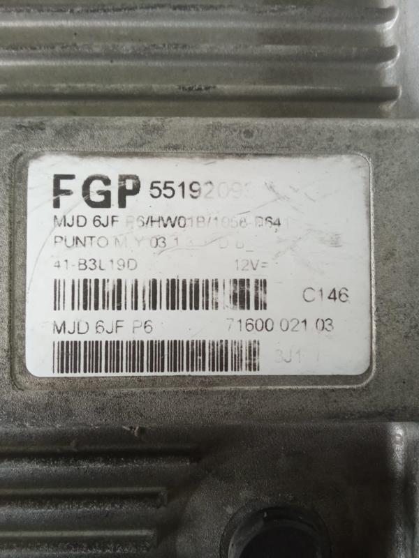 Centralina do Motor FIAT PUNTO (188_) | 99 - 12 Imagem-1