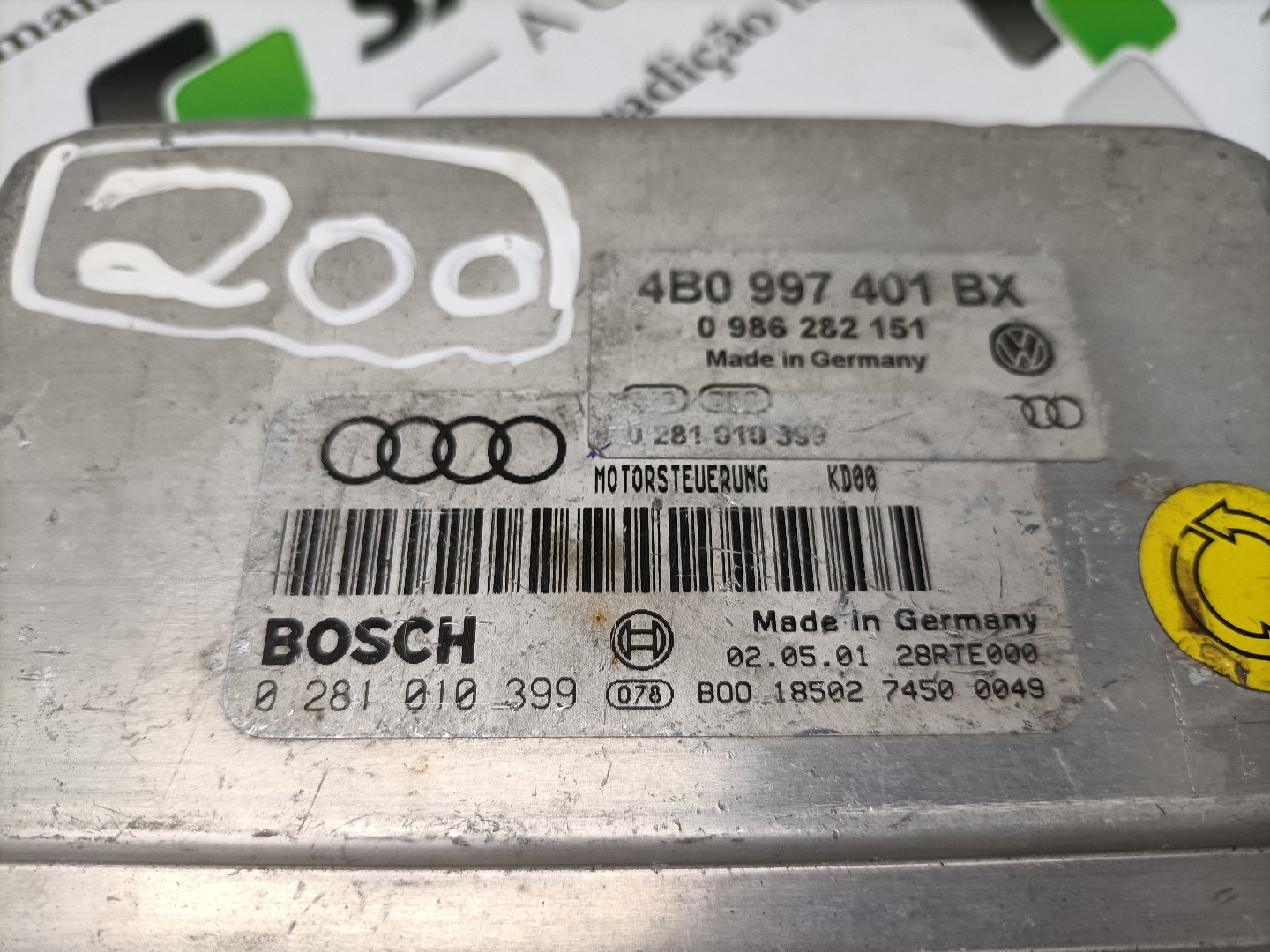 Centralina Motor AUDI A6 (4B2, C5) | 97 - 05 Imagem-2 Centralina Motor AUDI A6 (4B2, C5) | 97 - 05 Imagem-2