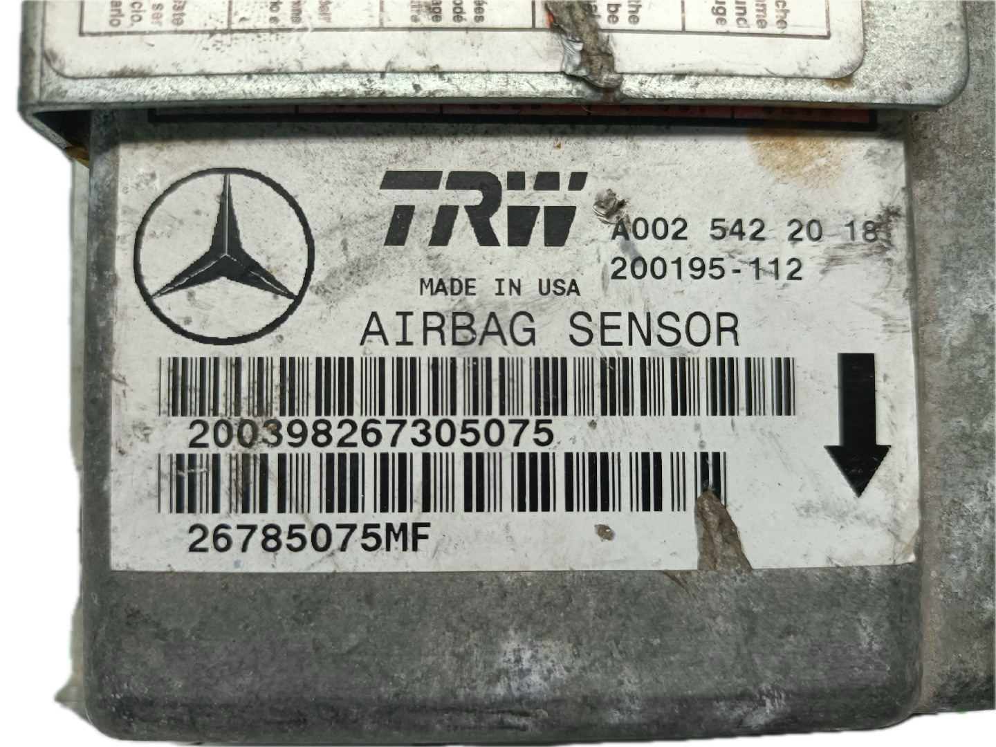 Centralina Airbags MERCEDES-BENZ M-CLASS (W163) | 98 - 05 Imagem-1