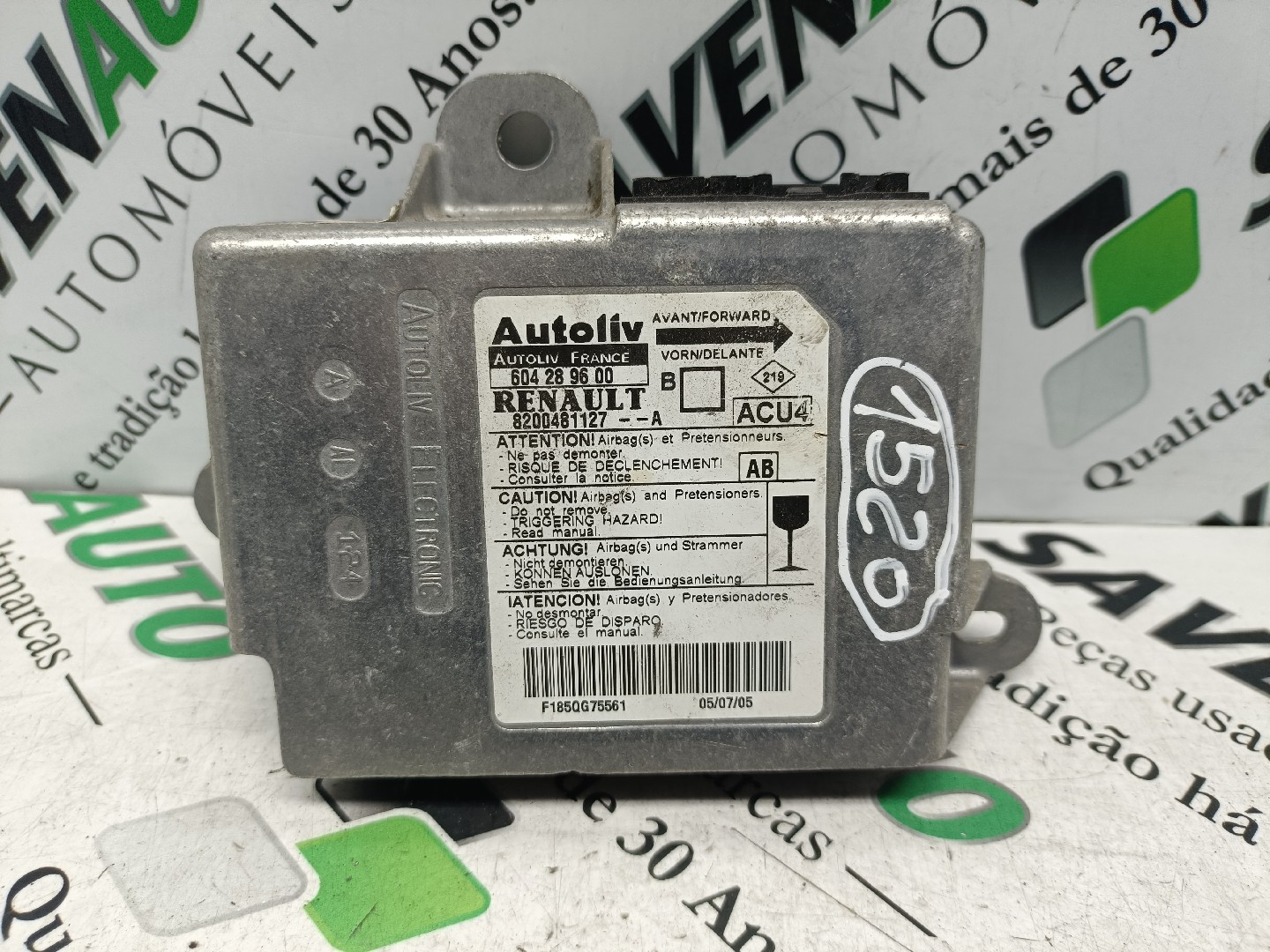 Centralina Airbags RENAULT MEGANE II (BM0/1_, CM0/1_) | 01 - 12