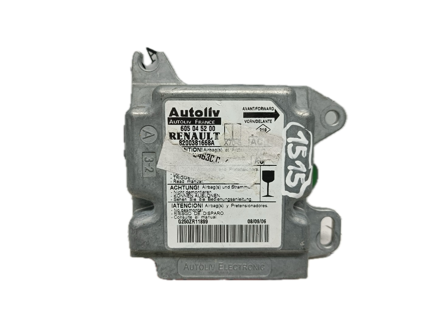 Centralina des coussins gonflables RENAULT MASTER II Caixa (FD) | 98 - 