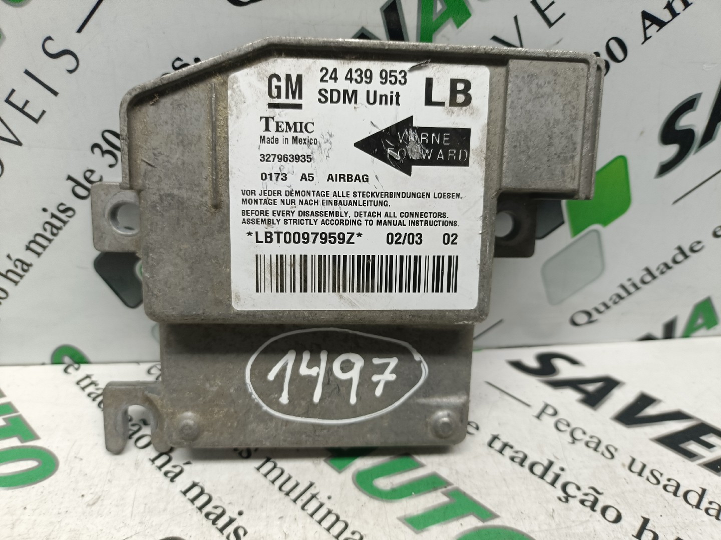 Centralina Airbags OPEL CORSA C (X01) | 00 - 09