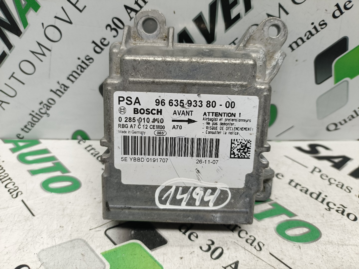 Centralina Airbags PEUGEOT 207 (WA_, WC_) | 06 - 15