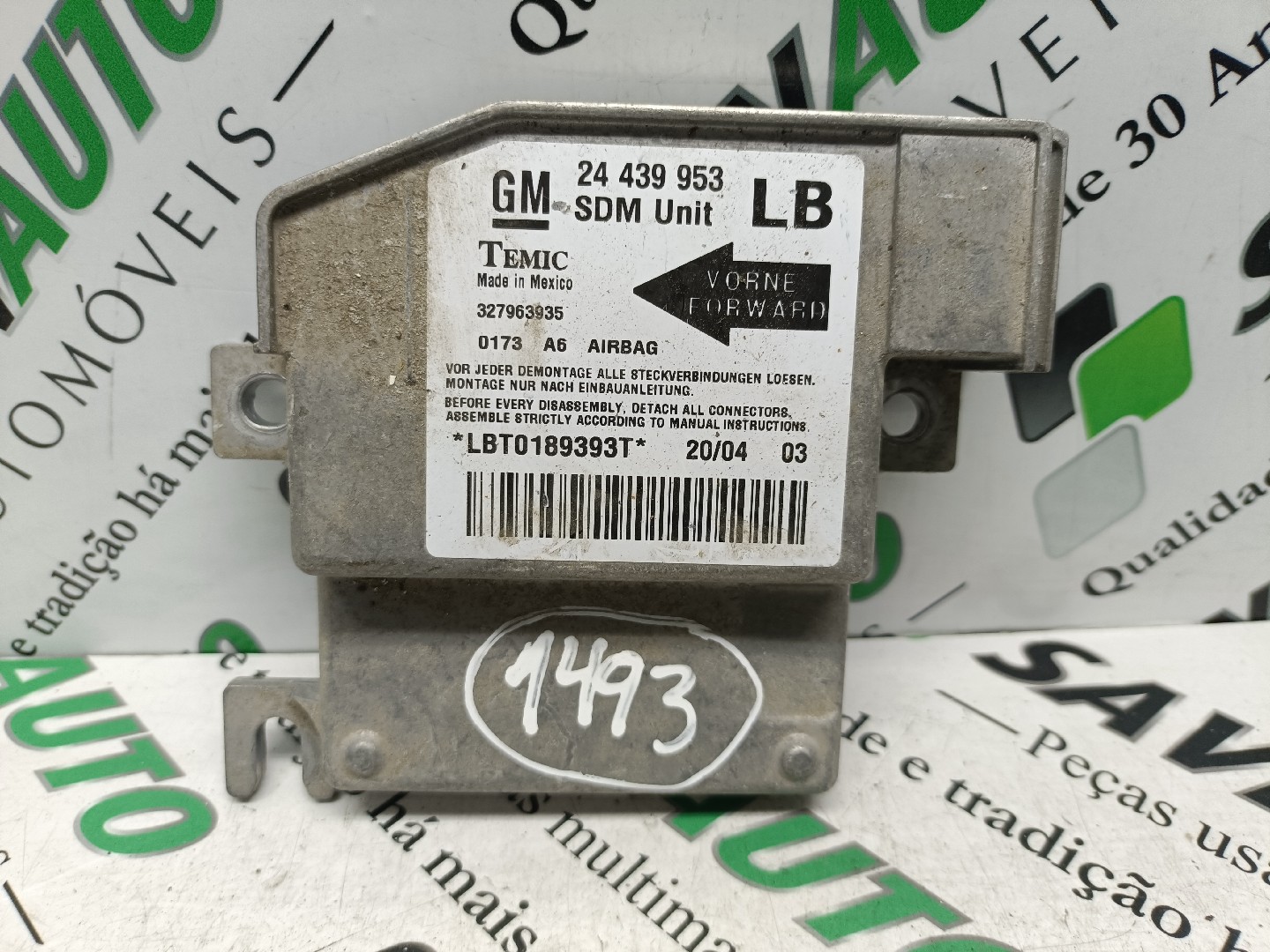 Centralina Airbags OPEL CORSA C (X01) | 00 - 09