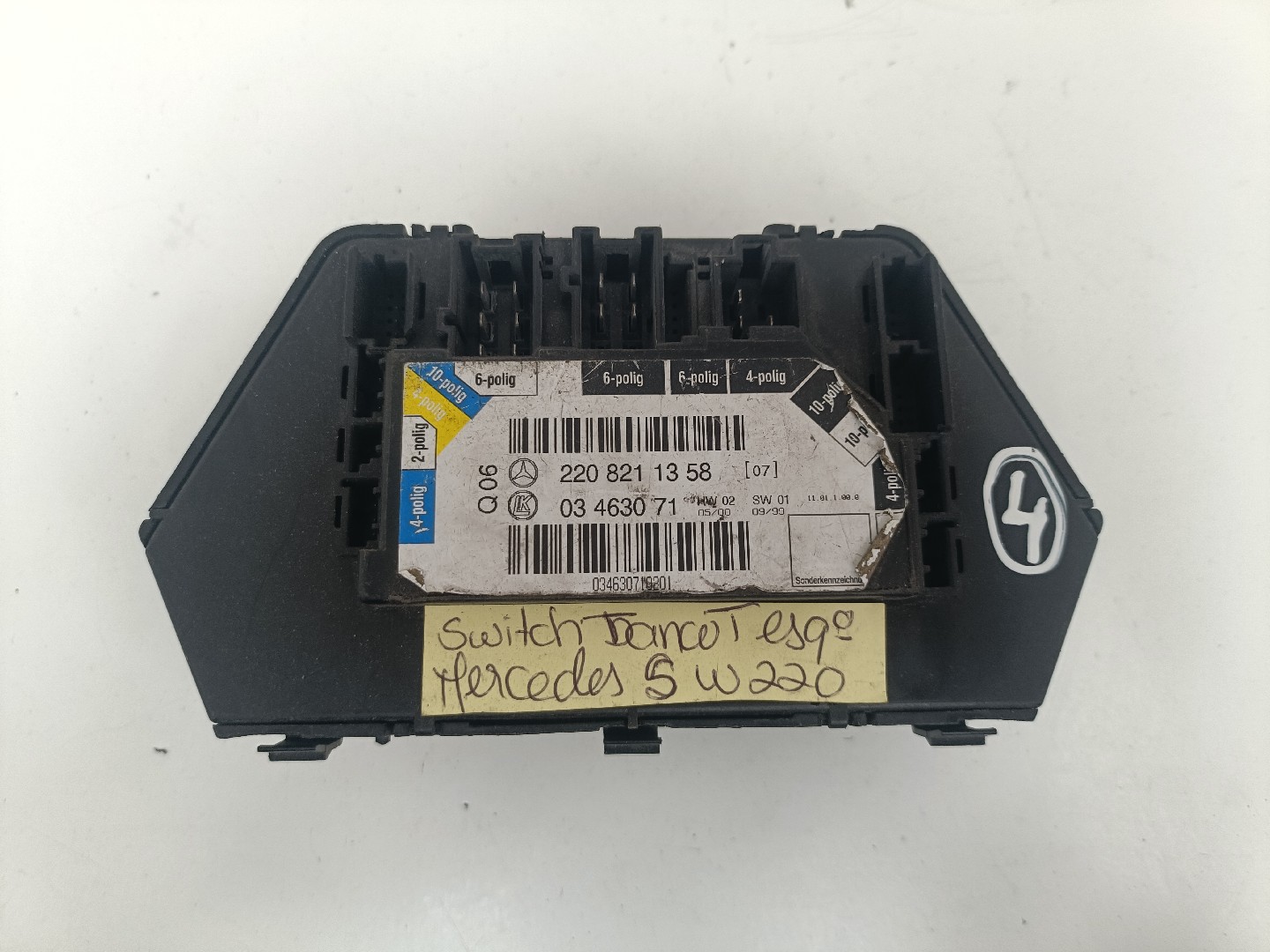 Botão / Comando Banco MERCEDES-BENZ S-CLASS (W220) | 98 - 05 Imagem-1