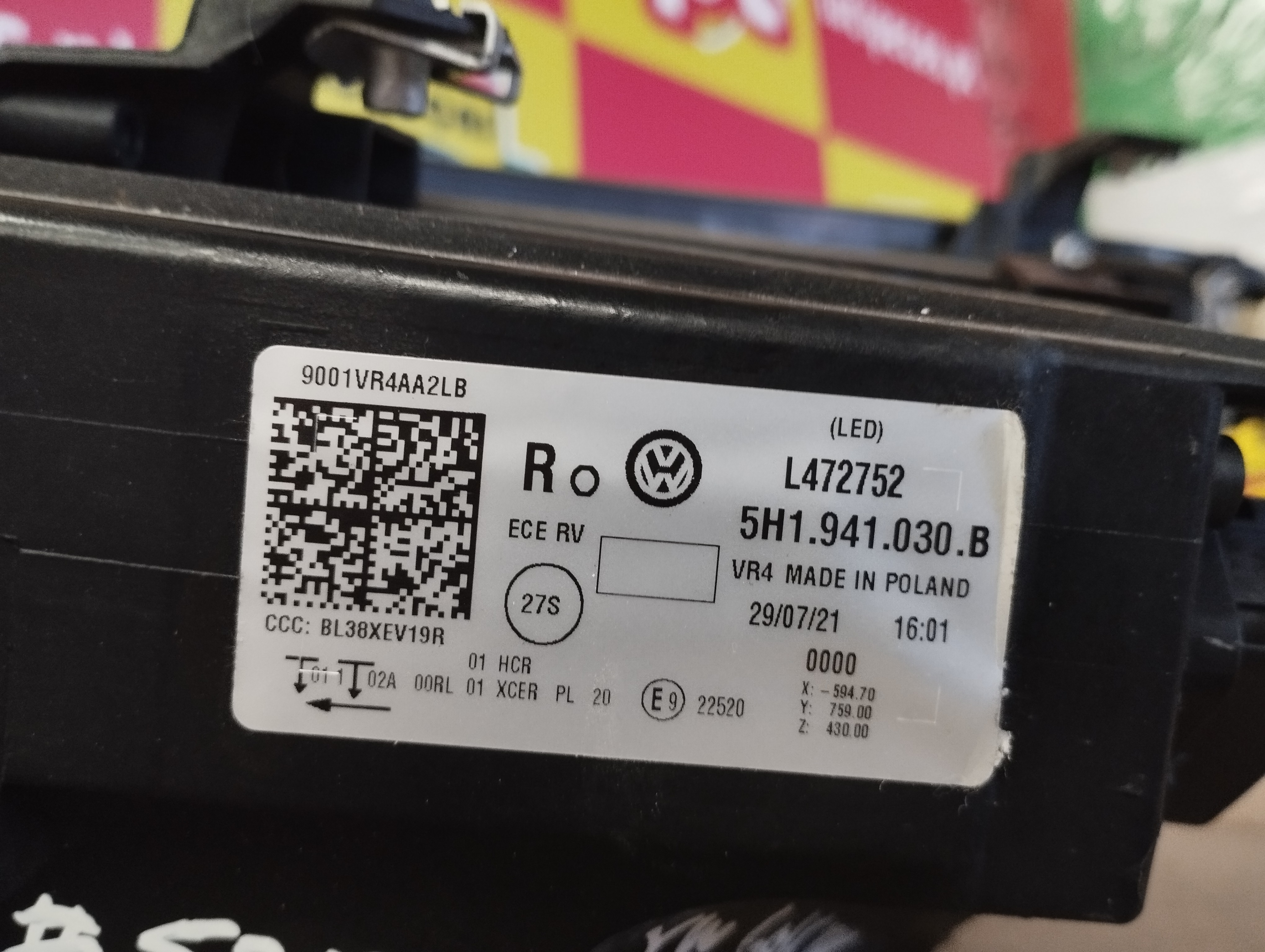 Right Headlight  VOLKSWAGEN GOLF VIII (CD1) | 19 -  Imagem-3