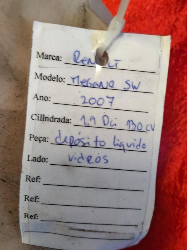 RESERVATÓRIO ÁGUA LIMPA-PARABRISAS RENAULT MEGANE II Grandtour (KM0/1_) | 03 - 12 Imagem-2