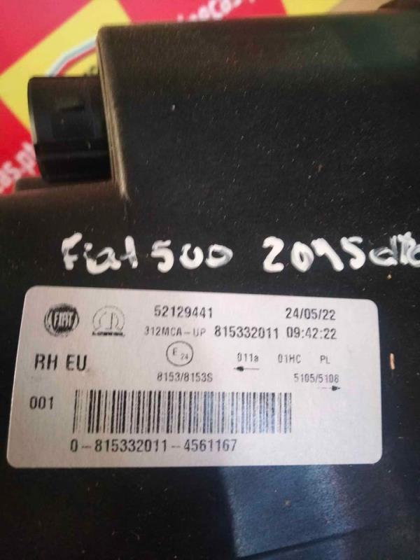 Right Headlight  FIAT 500 (312_) | 07 -  Imagem-2
