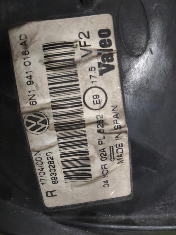 Right Headlight  VOLKSWAGEN POLO (6N1) | 94 - 99 Imagem-4