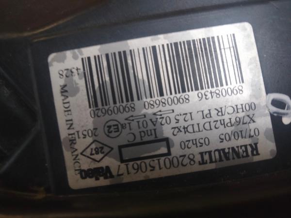 Right Headlight  RENAULT KANGOO (KC0/1_) | 97 -  Imagem-8