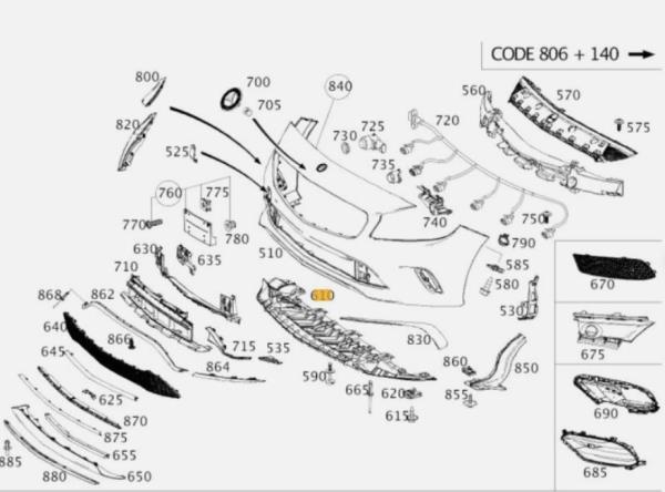 RESGUARDO PARA CHOQUES MERCEDES-BENZ A-CLASS (W176) | 12 - 18 Imagem-3