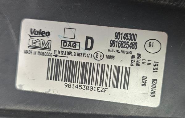 Right Headlight  OPEL COMBO Life (X19) | 18 -  Imagem-8