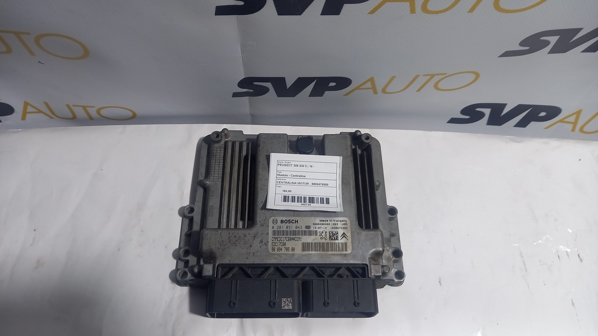 Engine Module PEUGEOT 308 SW II | 14 - 