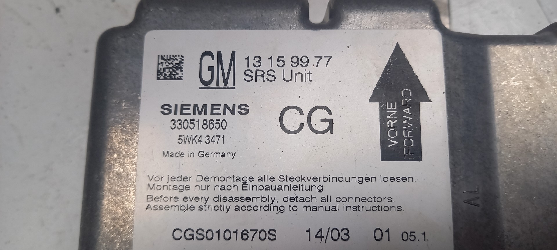 Módulo / Centralina OPEL SIGNUM Hatchback (Z03) | 03 - 08 Imagem-1