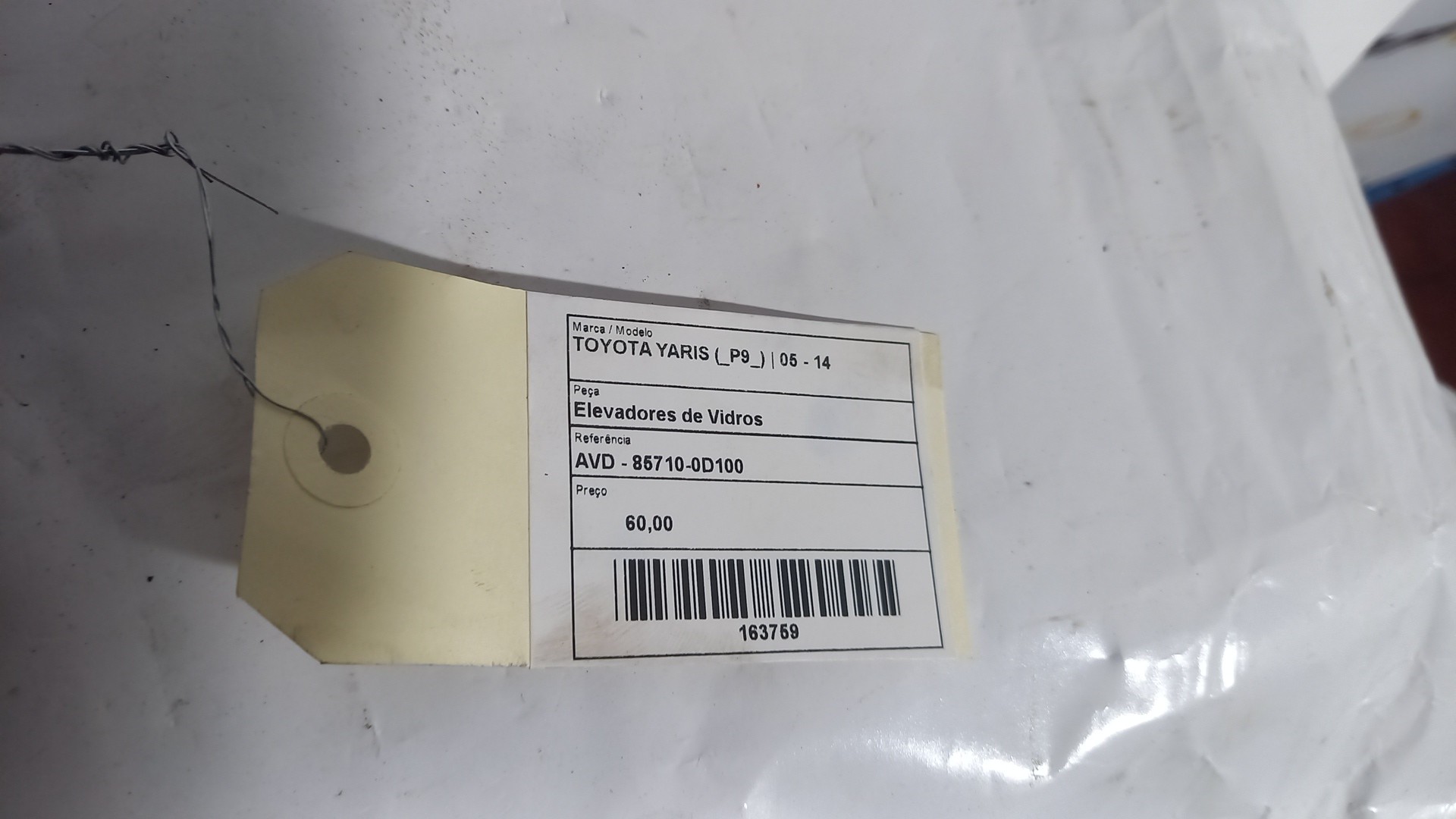 Elevador de Vidro Frente Direito  TOYOTA YARIS (_P9_) | 05 - 14 Imagem-2
