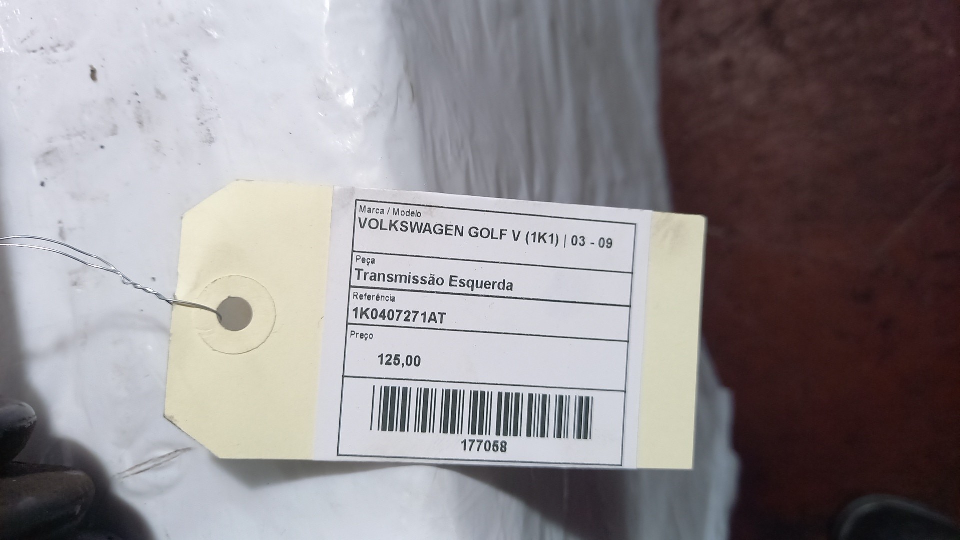 Transmissão Frente lado esquerdo VOLKSWAGEN GOLF V (1K1) | 03 - 09 Imagem-1