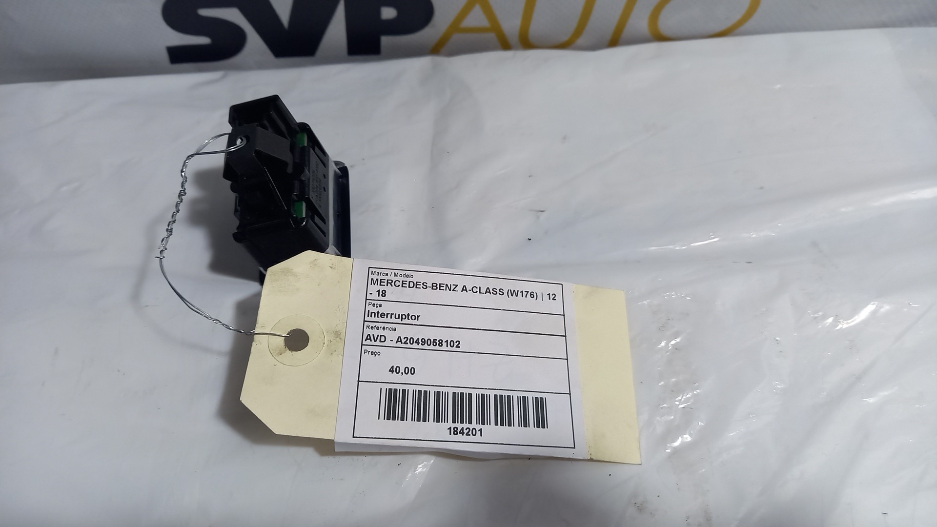 Botão / Interruptor Vidro Frente Direito MERCEDES-BENZ A-CLASS (W176) | 12 - 18 Imagem-2