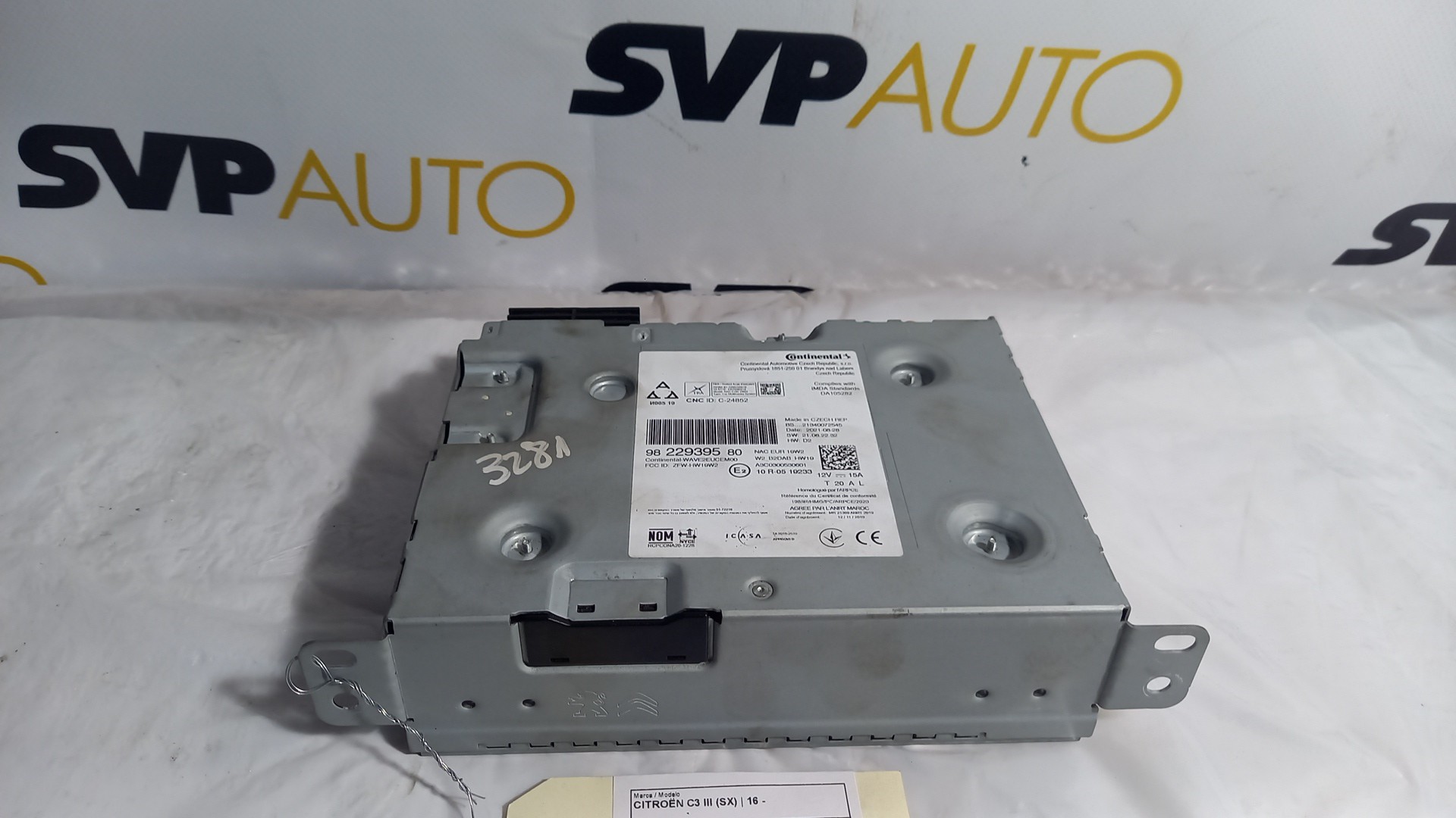 Rádio CITROEN C3 III (SX) | 16 - 