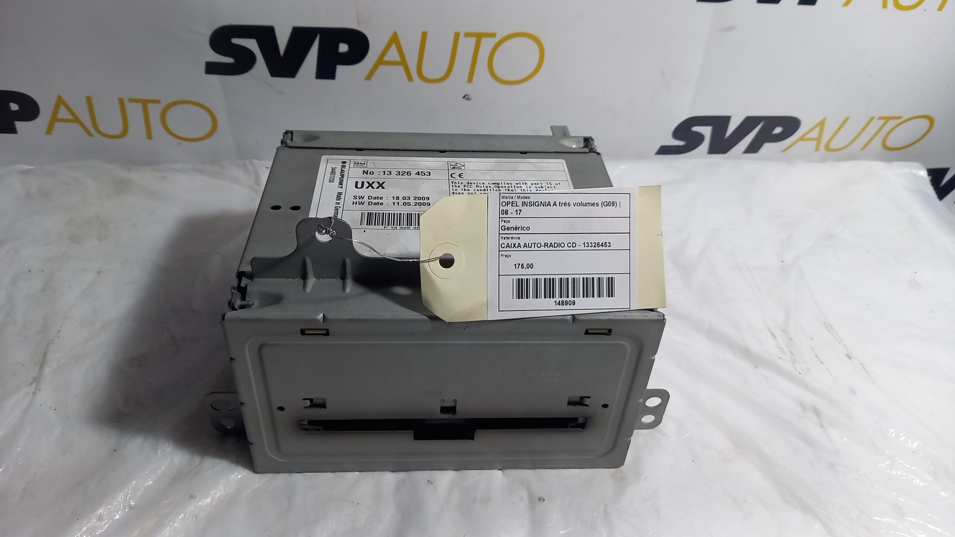 Rádio OPEL INSIGNIA A três volumes (G09) | 08 - 17