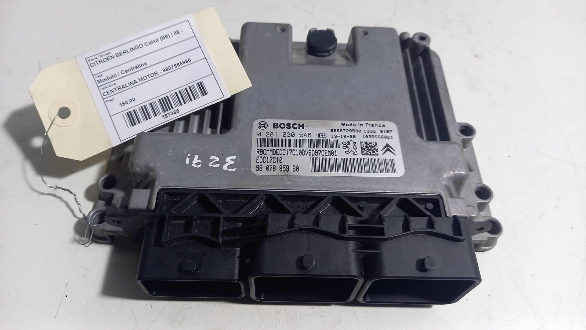 Engine Module CITROEN BERLINGO Caixa (B9) | 08 -  Imagem-1