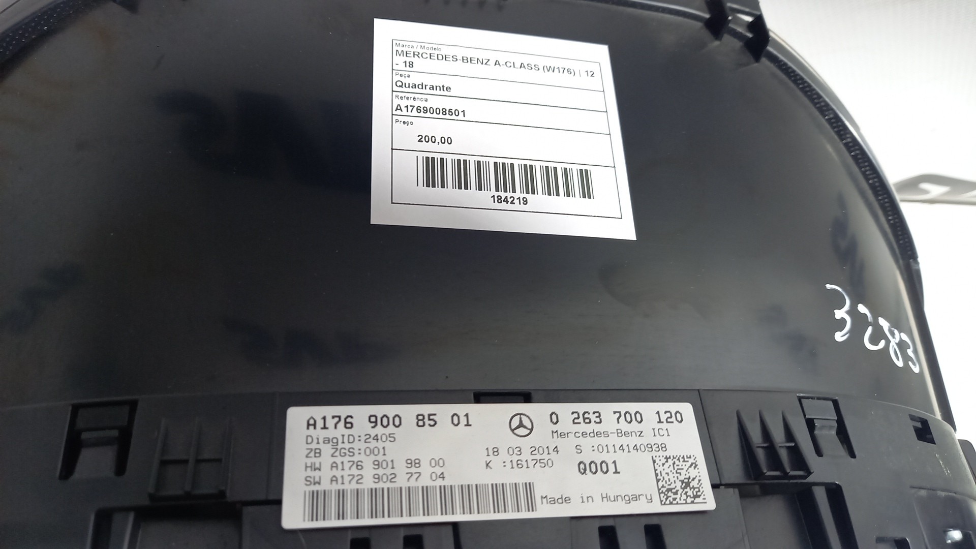 Quadrante MERCEDES-BENZ A-CLASS (W176) | 12 - 18 Imagem-3