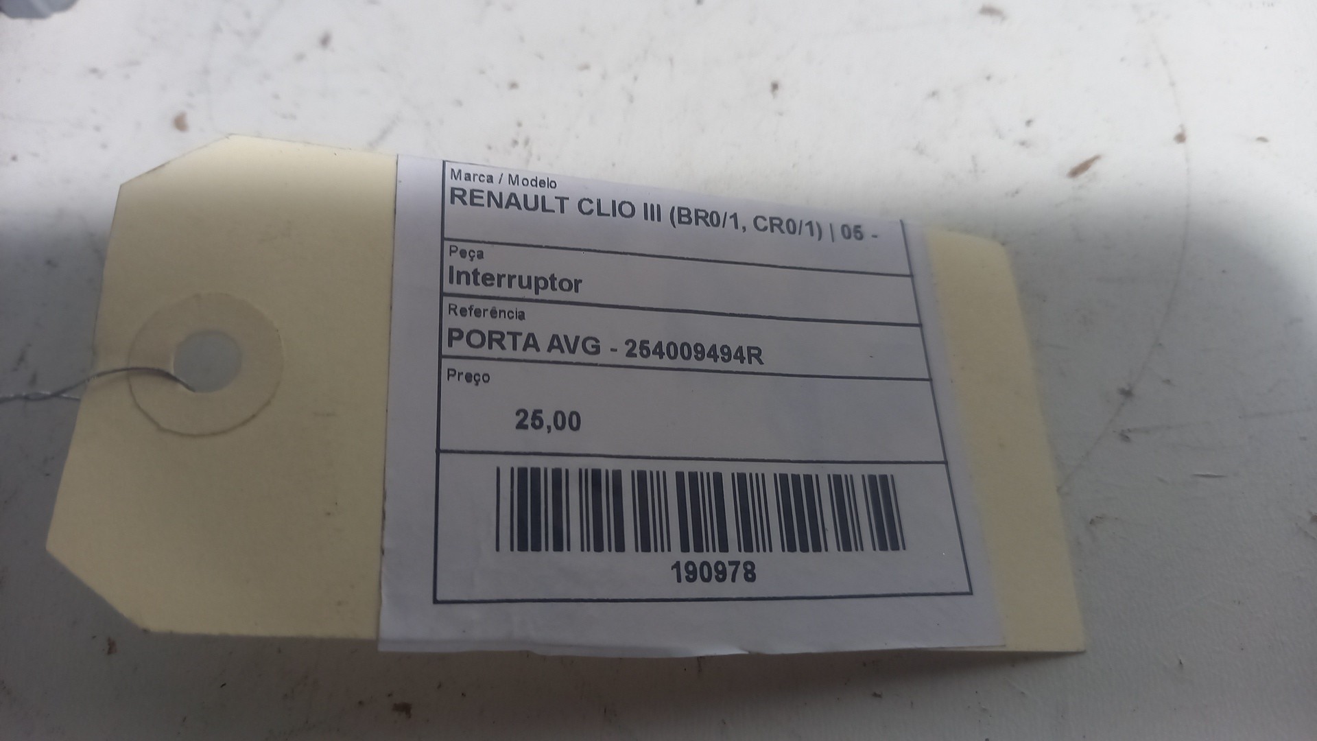 Botão / Interruptor Vidro Frente Esquerdo RENAULT CLIO III (BR0/1, CR0/1) | 05 -  Imagem-3
