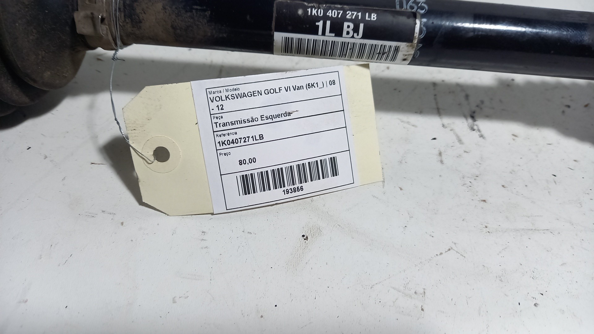 Transmissão Frente lado esquerdo VOLKSWAGEN GOLF VI (5K1) | 08 - 14 Imagem-1