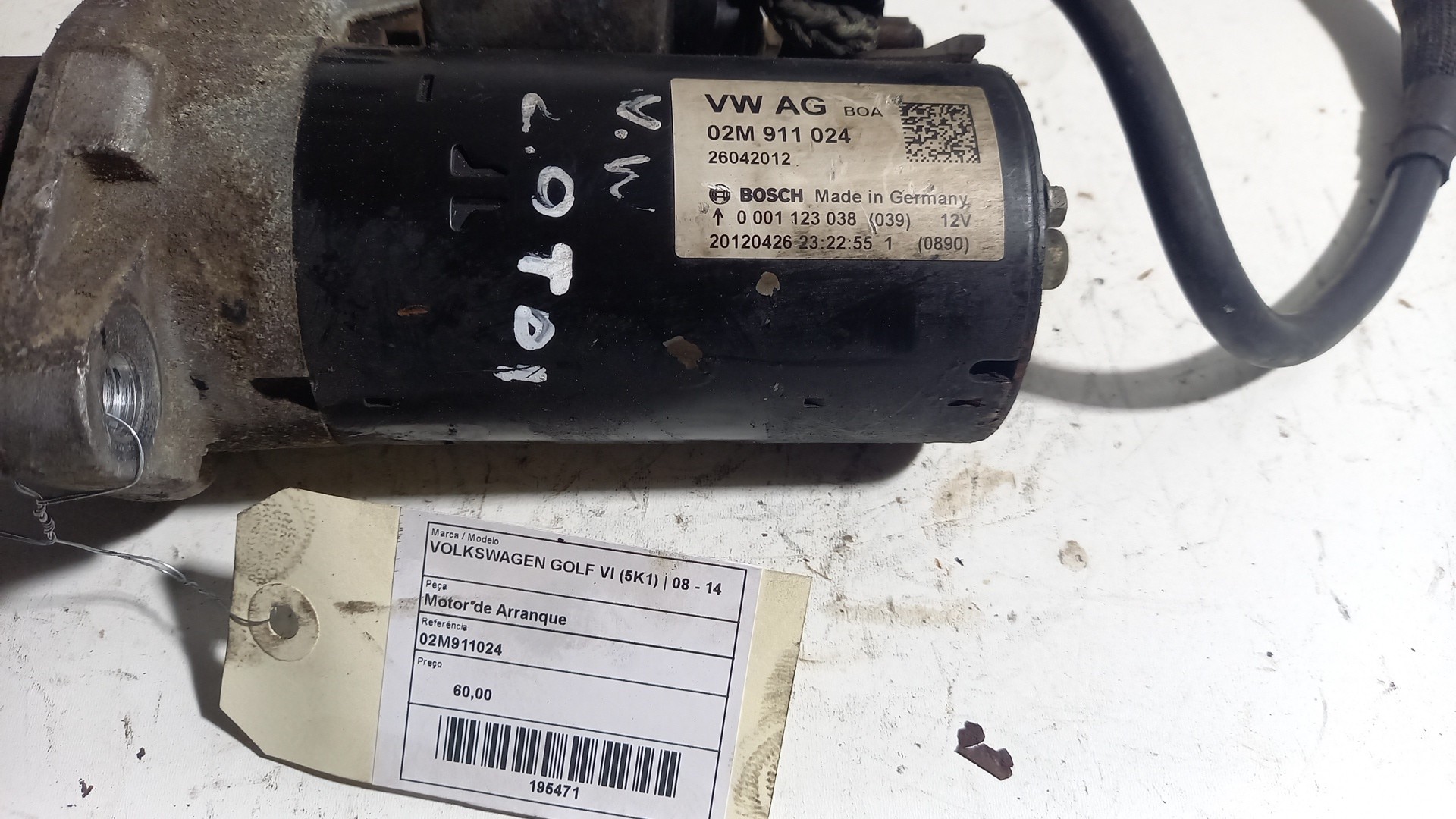 Motor de Arranque VOLKSWAGEN GOLF VI (5K1) | 08 - 14 Imagem-1