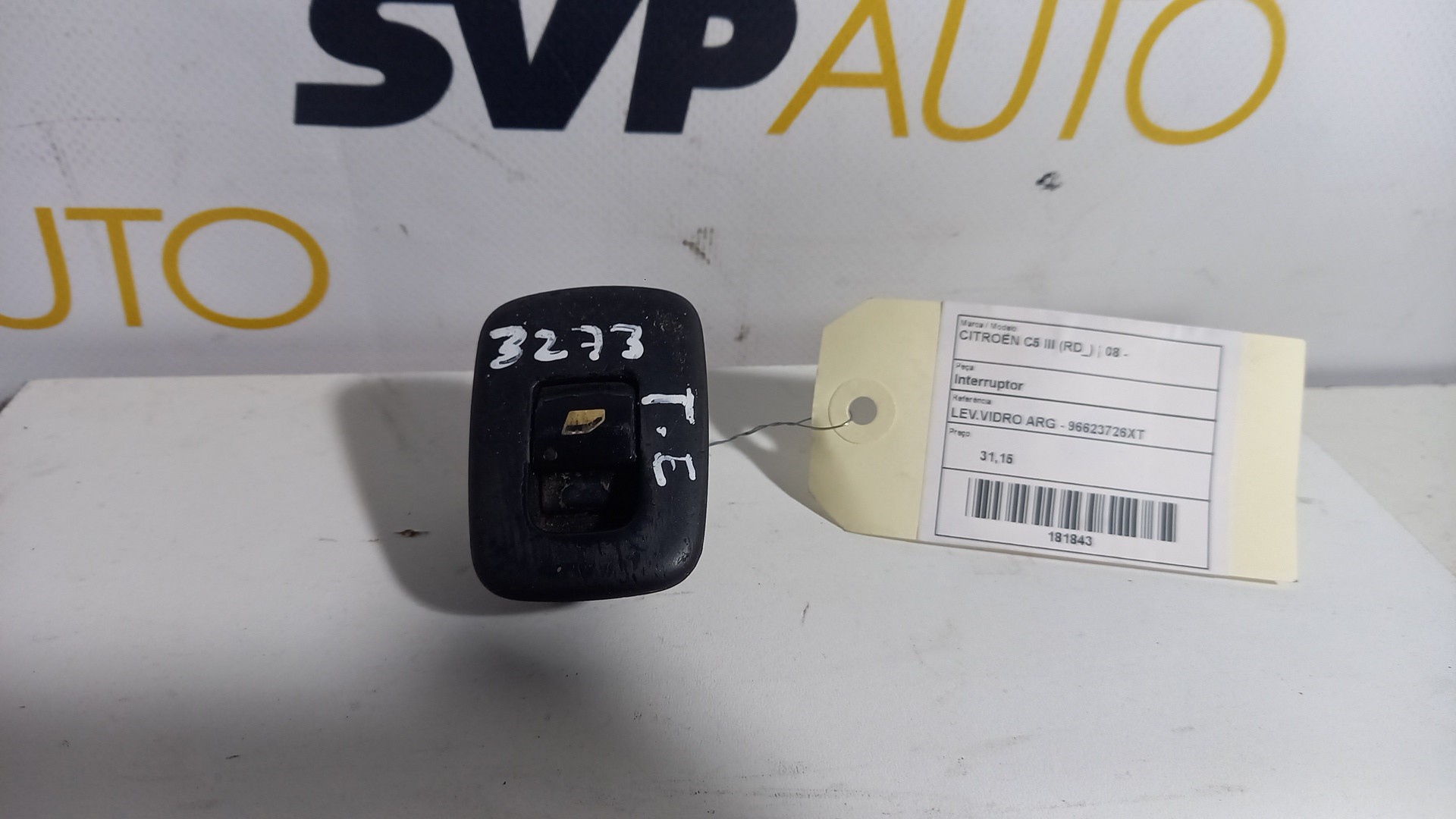 Botão / Interruptor Vidro Trás Esquerdo CITROEN C5 III (RD_) | 08 - 