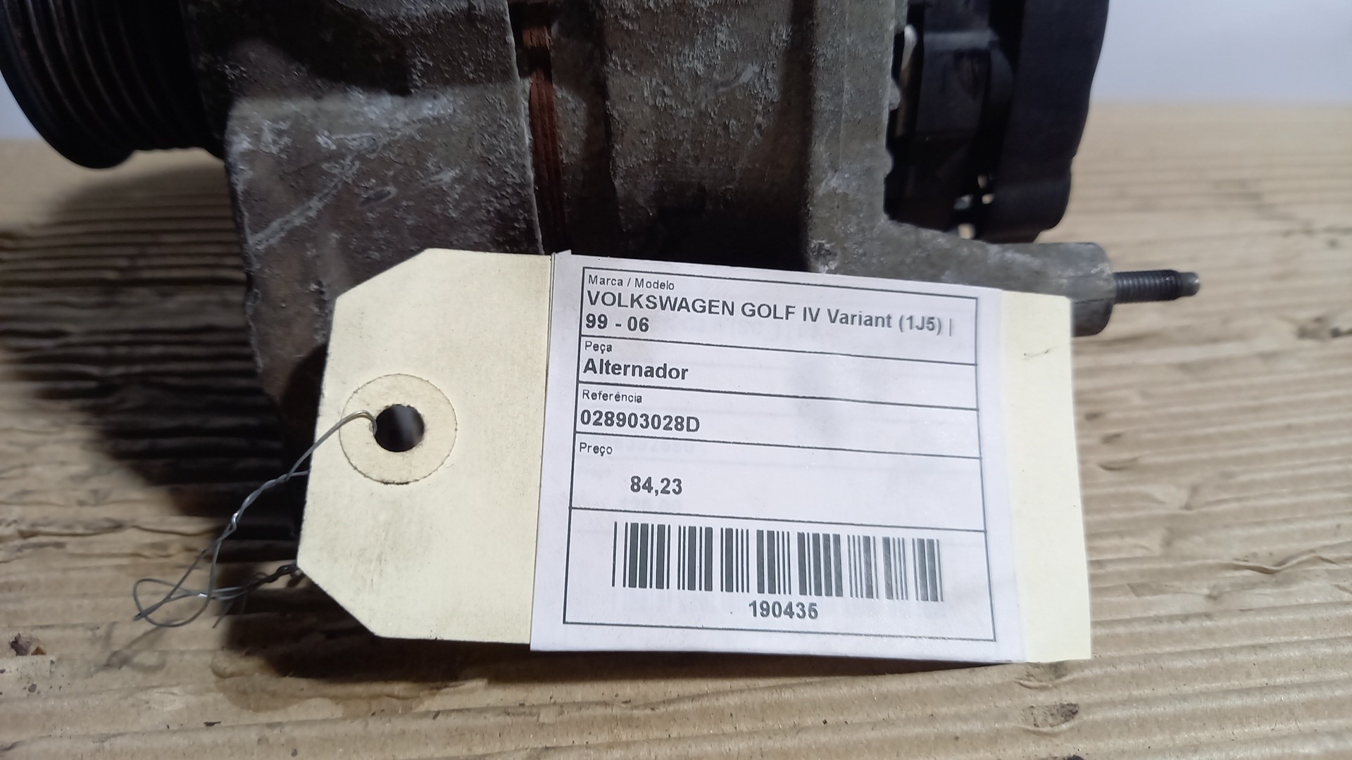 Alternador VOLKSWAGEN GOLF IV Variant (1J5) | 99 - 06 Imagem-3