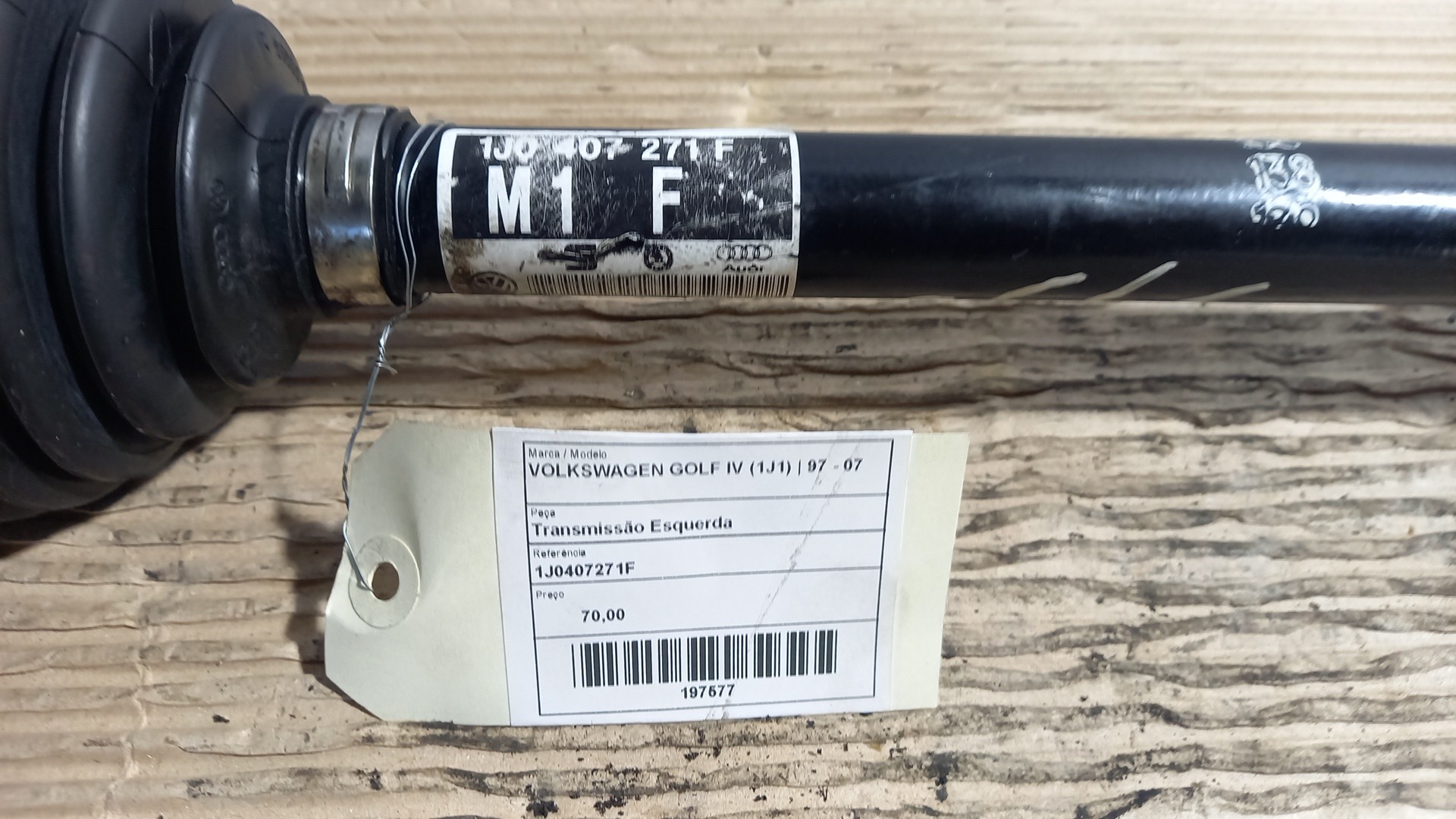 Transmissão Frente lado esquerdo VOLKSWAGEN GOLF IV (1J1) | 97 - 07 Imagem-1