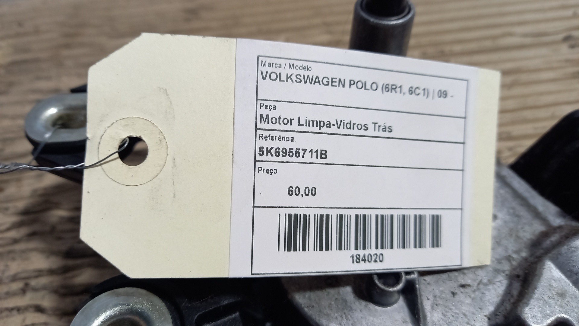 Motor Limpa-Vidros Trás VOLKSWAGEN POLO (6R1, 6C1) | 09 -  Imagem-3