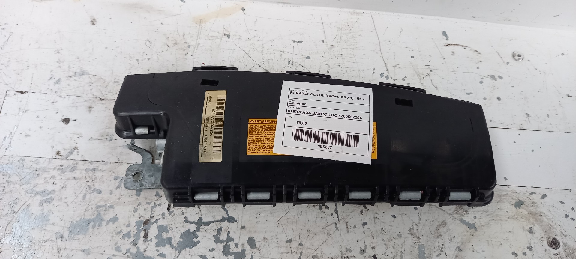 Almofada / Airbag Banco Esquerdo RENAULT CLIO III (BR0/1, CR0/1) | 05 - 