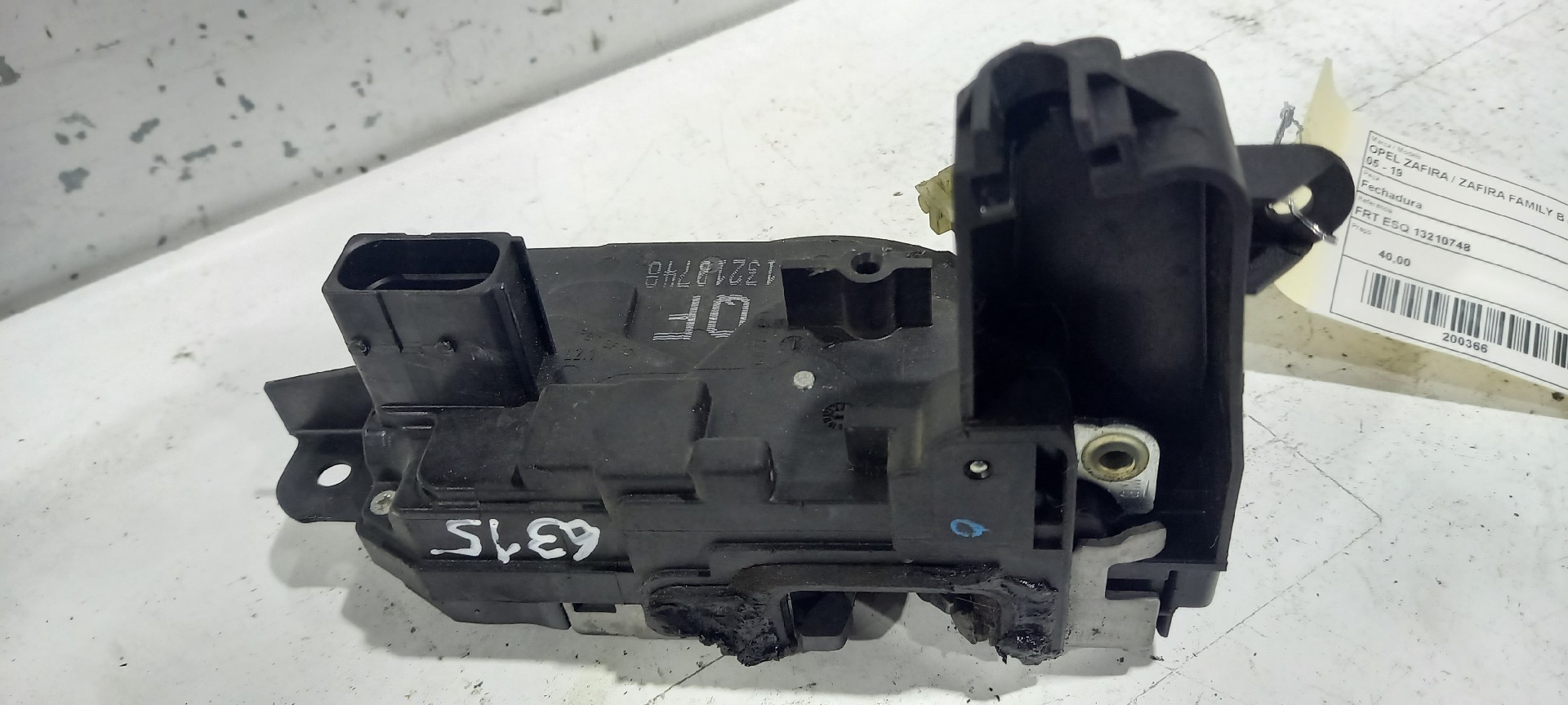 Fechadura Frente Lado Esquerdo OPEL ZAFIRA / ZAFIRA FAMILY B (A05) | 05 - 19