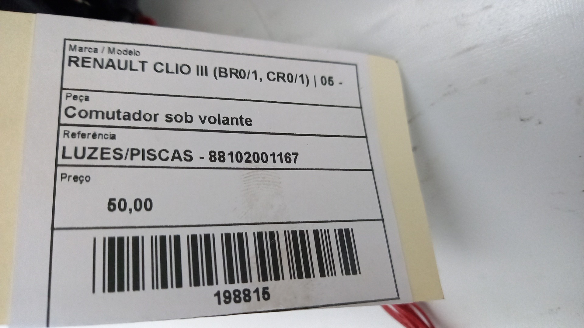 Manete / Manípulo Piscas RENAULT CLIO III (BR0/1, CR0/1) | 05 -  Imagem-1