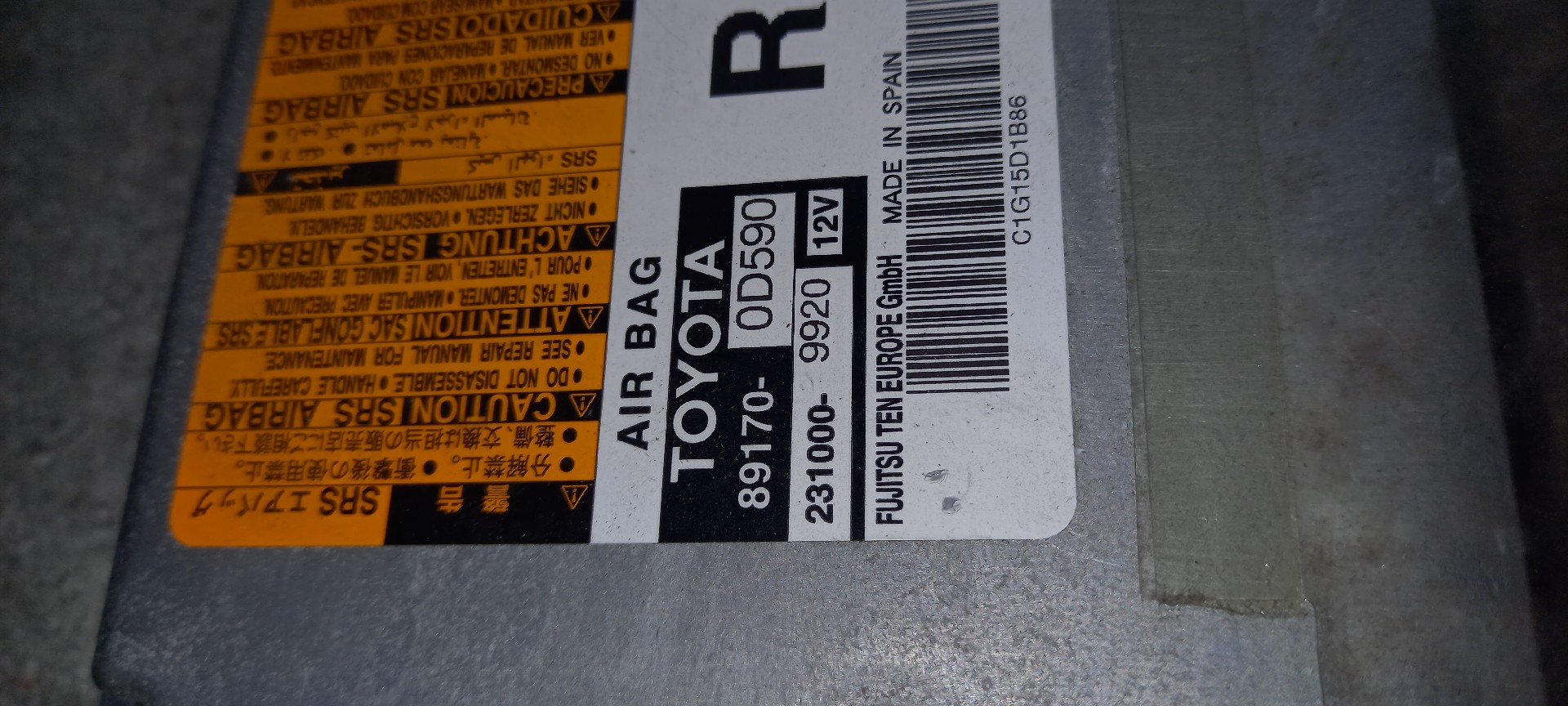 Kit de Airbags TOYOTA YARIS (_P13_) | 10 -  Imagem-2