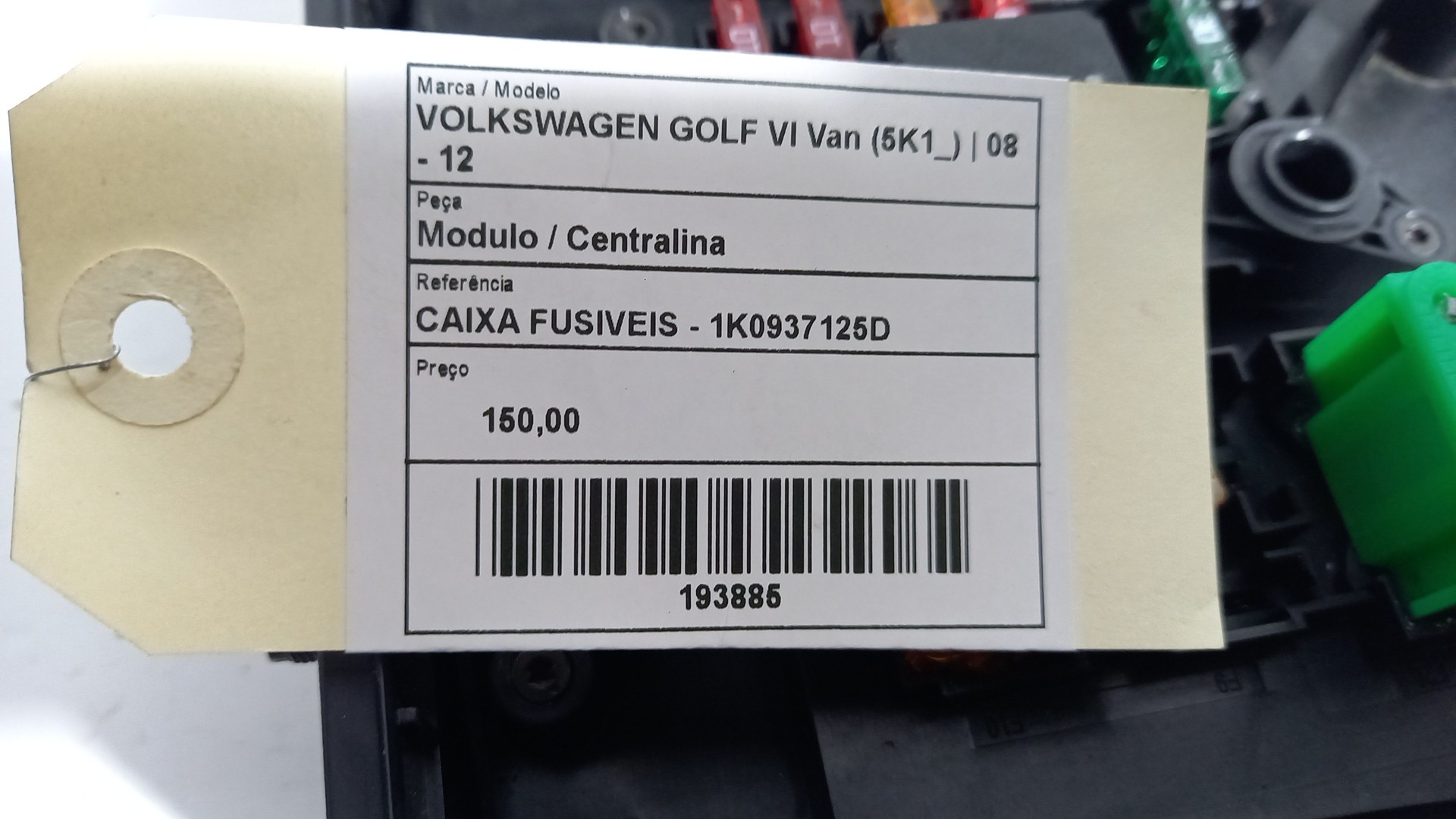 Módulo / Centralina VOLKSWAGEN GOLF VI (5K1) | 08 - 14 Imagem-2