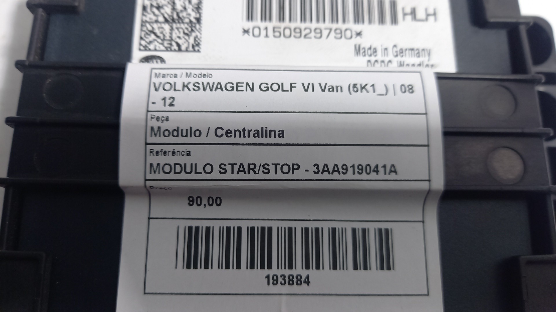 Módulo / Centralina VOLKSWAGEN GOLF VI (5K1) | 08 - 14 Imagem-3