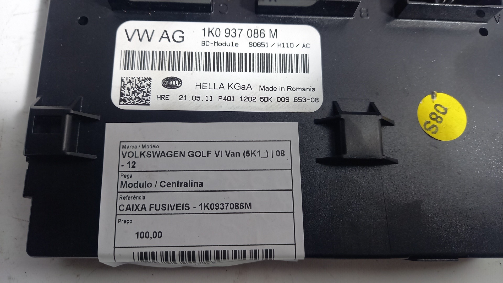 Módulo / Centralina VOLKSWAGEN GOLF VI (5K1) | 08 - 14 Imagem-2