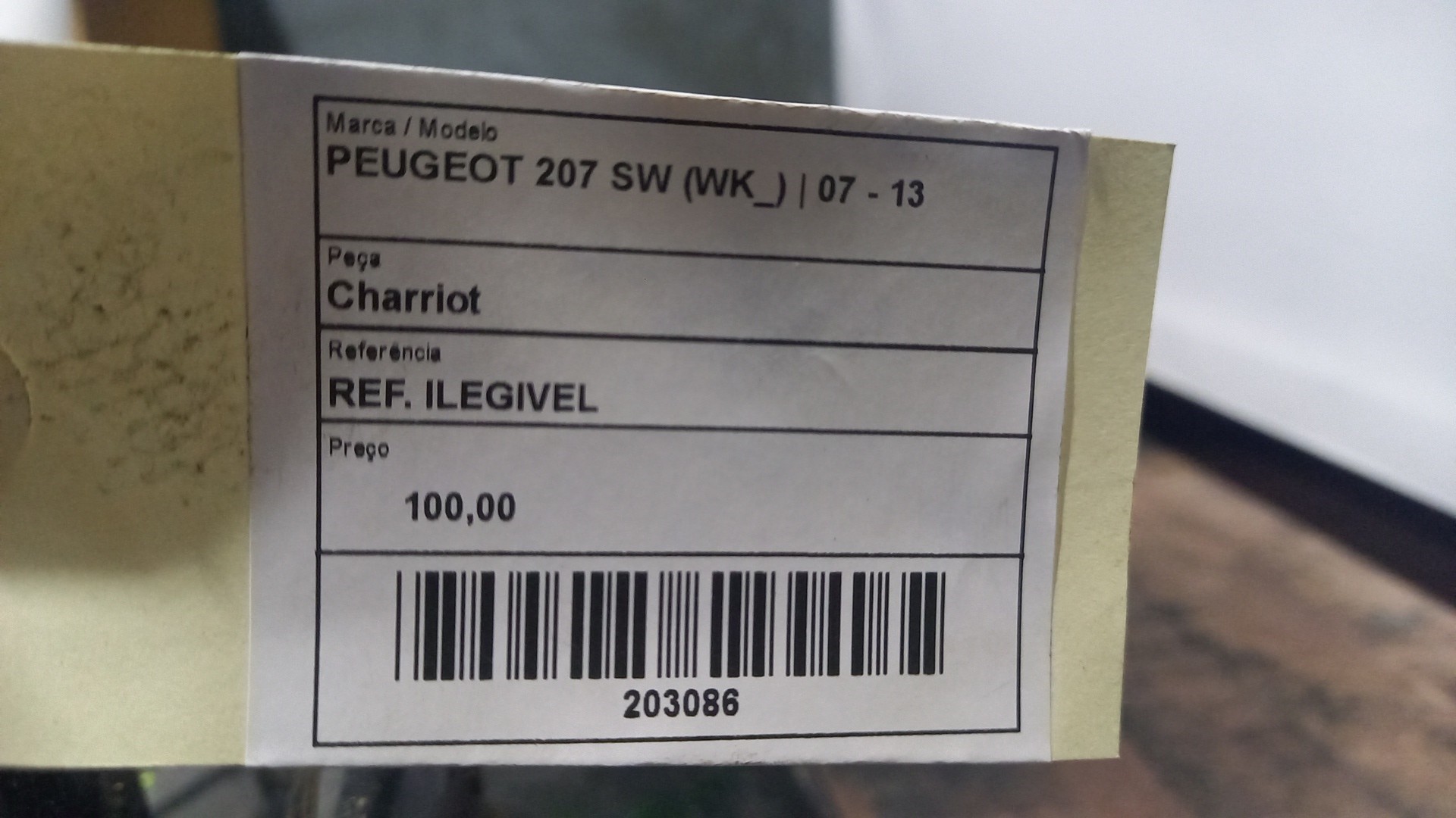 Charriot Frente PEUGEOT 207 SW (WK_) | 07 - 13