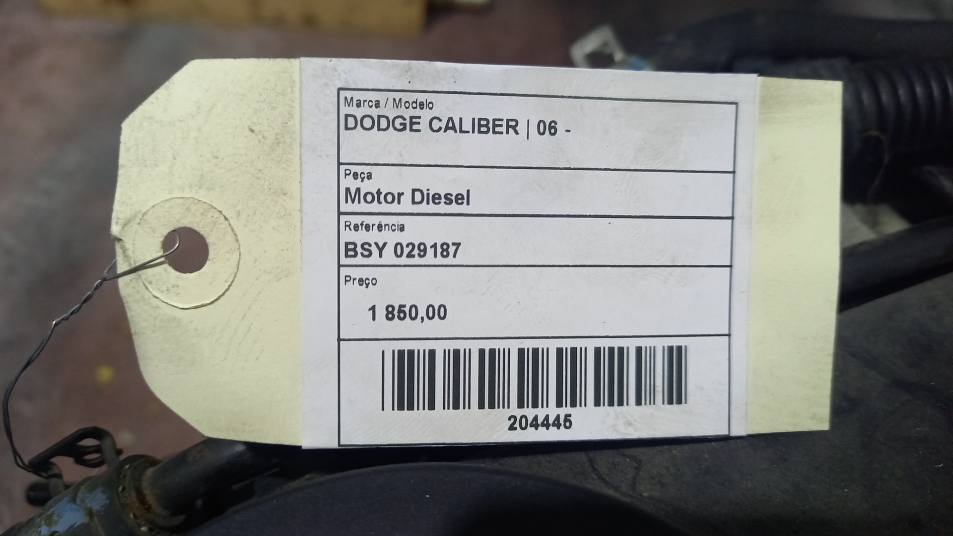 Engine DODGE CALIBER | 06 - 