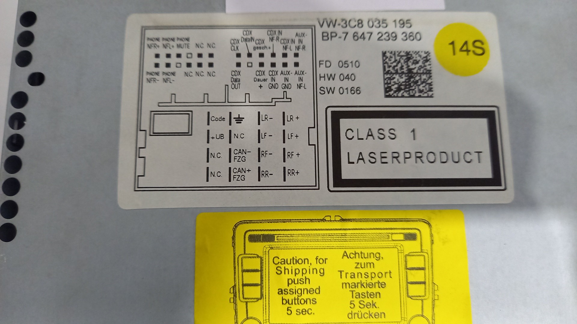 Rádio VOLKSWAGEN GOLF VI (5K1) | 08 - 14 Imagem-1