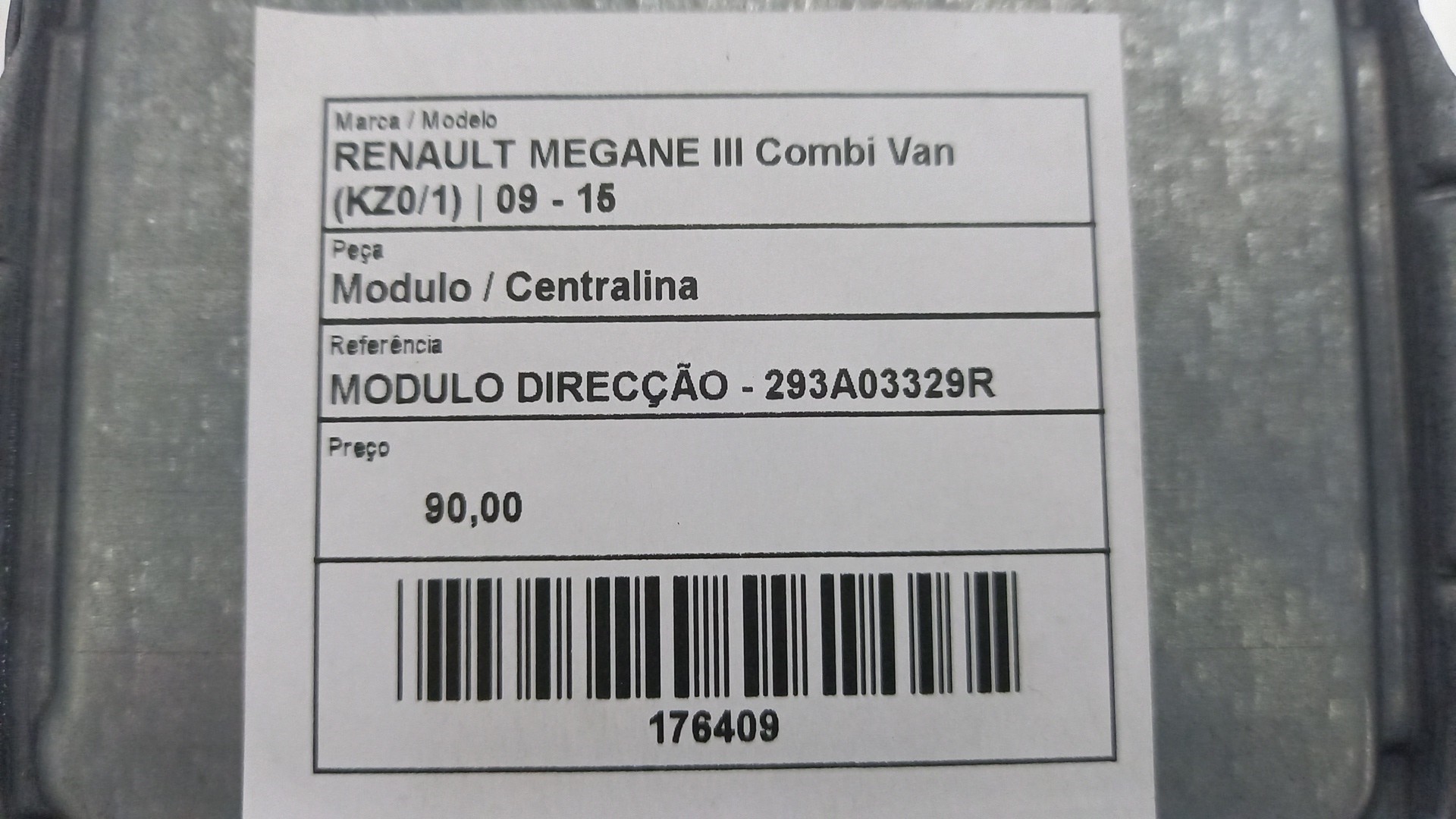 Módulo / Centralina RENAULT MEGANE III Combi Van (KZ0/1) | 09 - 15
