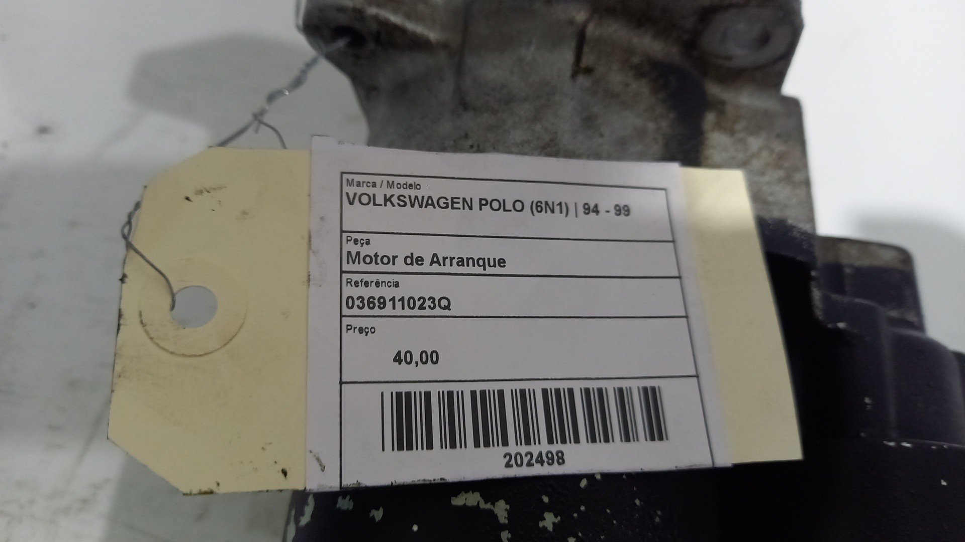 Motor de Arranque VOLKSWAGEN POLO (6N1) | 94 - 99 Imagem-3