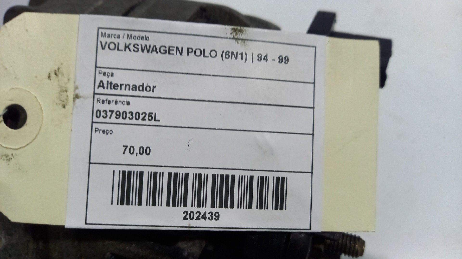 Alternador VOLKSWAGEN POLO (6N1) | 94 - 99 Imagem-4
