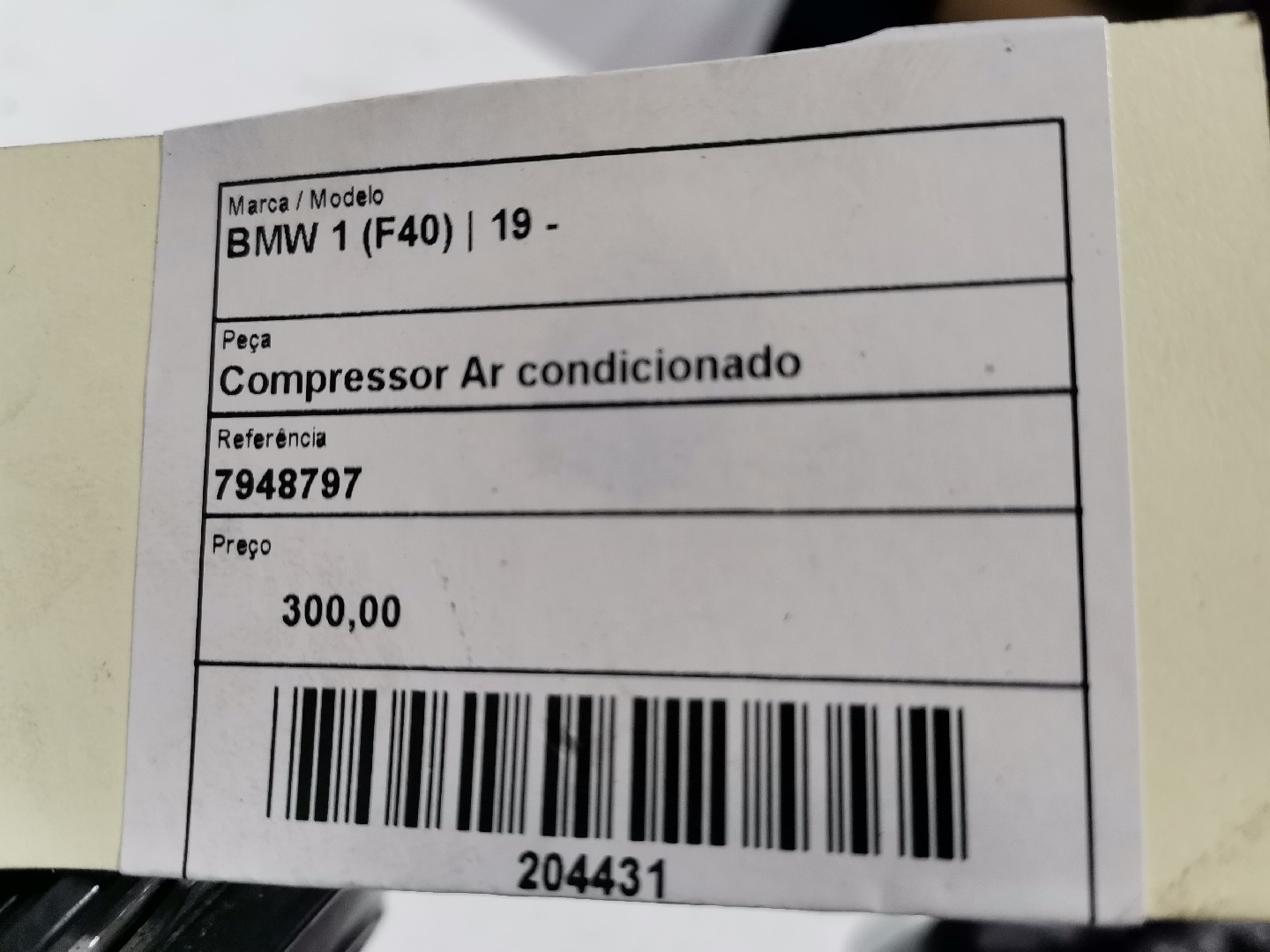 Compressor AC BMW 1 (F40) | 19 - 