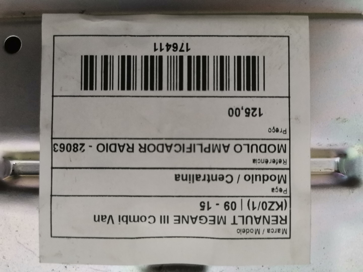 Módulo / Centralina RENAULT MEGANE III Combi Van (KZ0/1) | 09 - 15