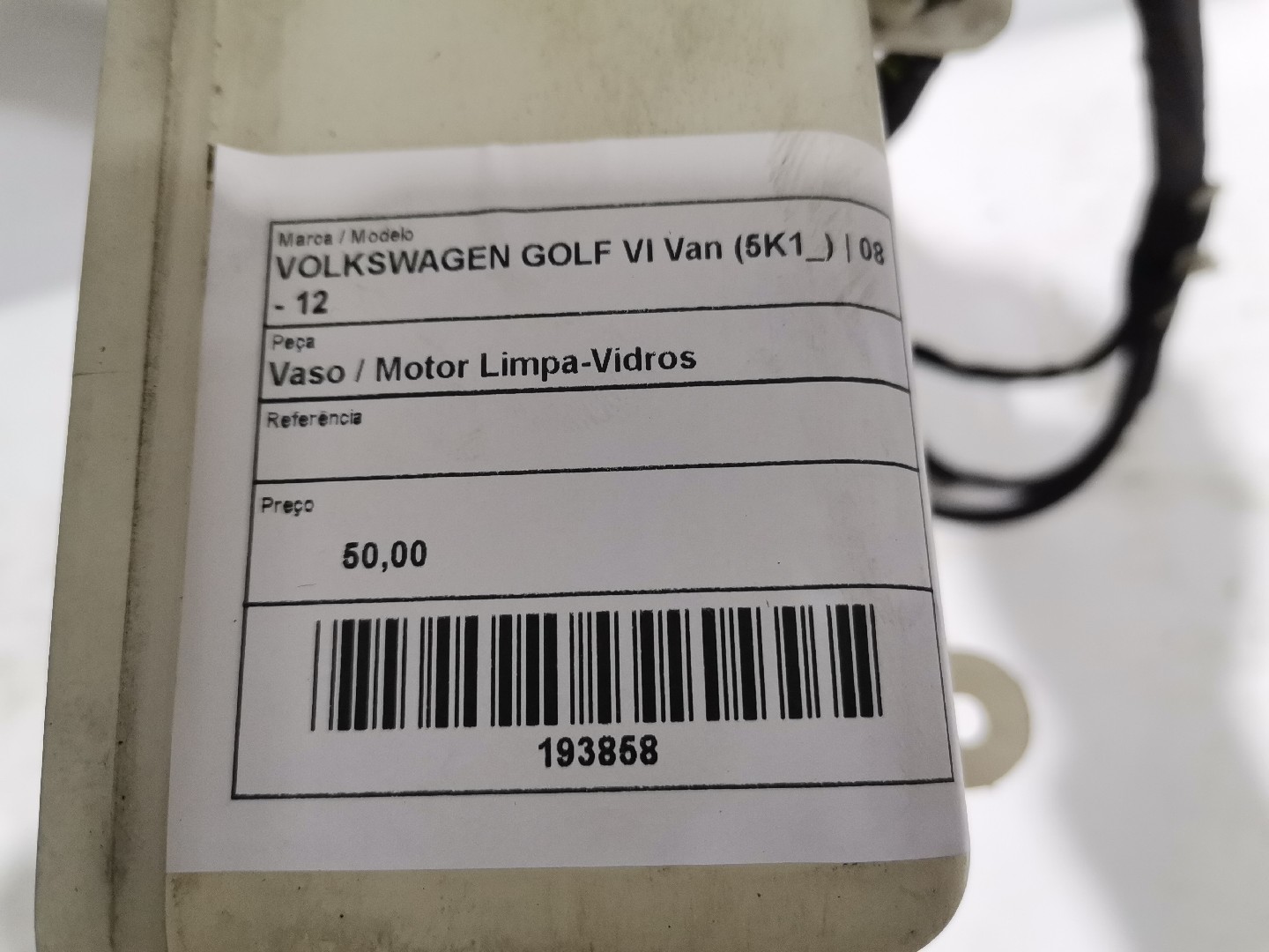 Reservatório / Depósito Limpa-Vidros VOLKSWAGEN GOLF VI (5K1) | 08 - 14 Imagem-1